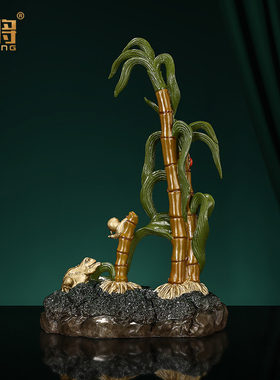 北将黄铜桌面摆件客厅精美礼盒