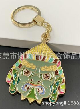 新款直销藏族旅游文化工艺礼品钥匙扣 创意卡通图案金属烤漆钥匙