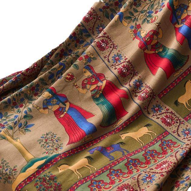 新款直销麻棉数码印花布料 民族风波西米亚面料复古手工DIY桌布拼,淘宝优惠券,粉丝福利购,淘宝优惠卷