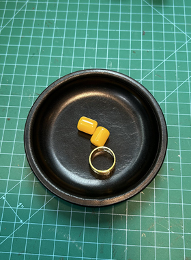 手工植鞣牛皮文玩首饰收纳托盘