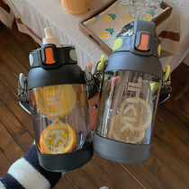 Large Capacity Sports Kettle Students Adults Outdoor Fitness Great Size Water Cup Minimyo Handle Portable Space Plastic Cups