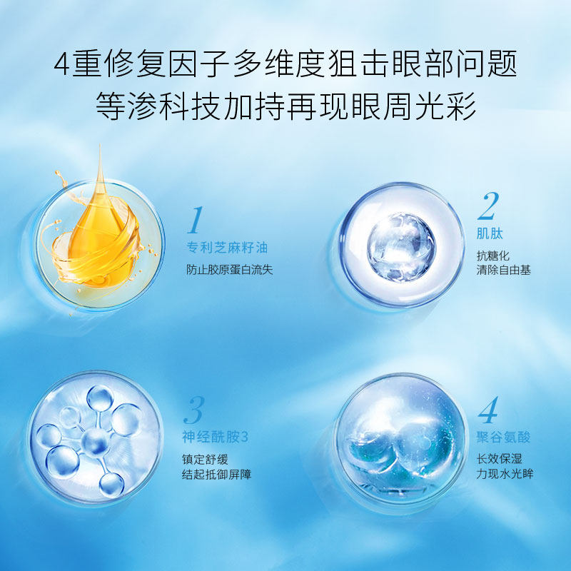 mebo保湿眼部精华乳黑眼圈修护眼霜 mebo眼部精华