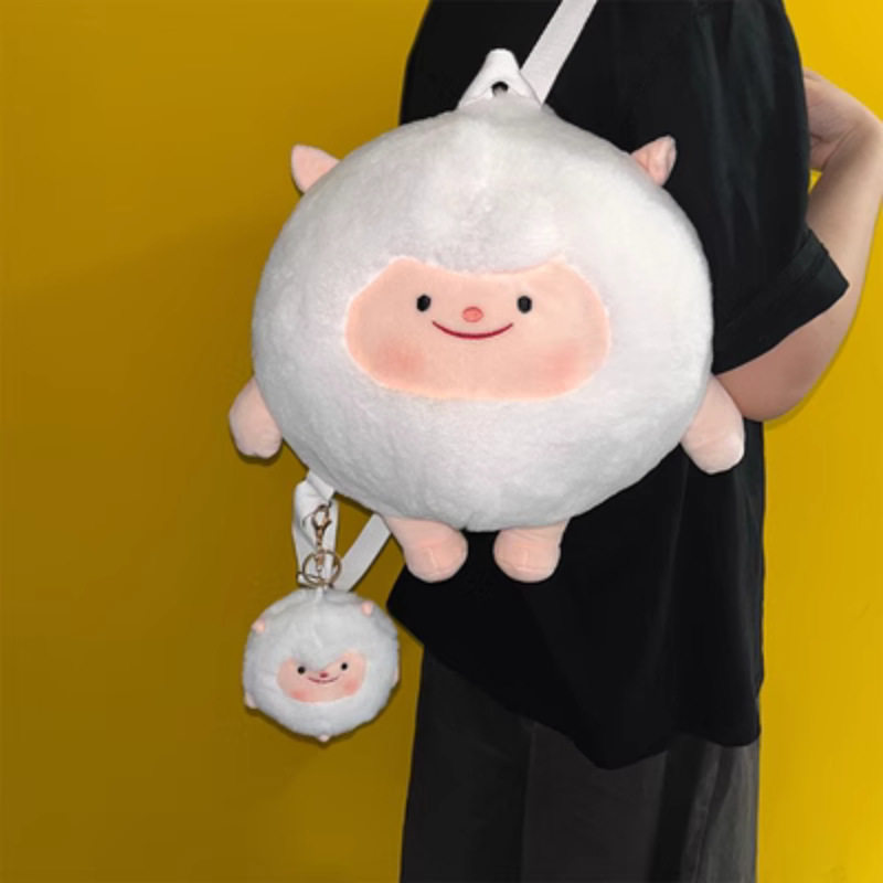 蛋仔派对地雷帽蛋仔派对周边蜂蜜小羊毛绒玩具两用公仔玩偶抱枕生日礼物