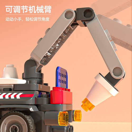 【热销推荐】布鲁可大颗粒积木车重型卡车百变拼装玩具男孩 - 图3