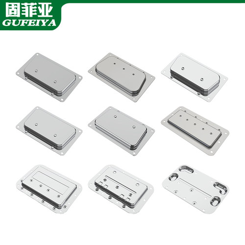 盖环弹簧拉手内嵌机柜箱把手隐藏式提手把工业设备航空箱配件提手 - 图3