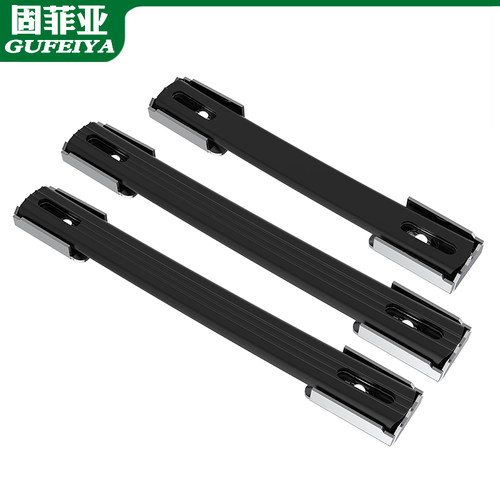 加厚电箱电池把手仪器箱变压器伸缩黑色橡胶皮钢带电源一字拉手 - 图3