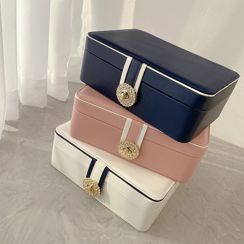 珠宝首饰盒多层大容量精致女收纳盒 韩元素首饰盒