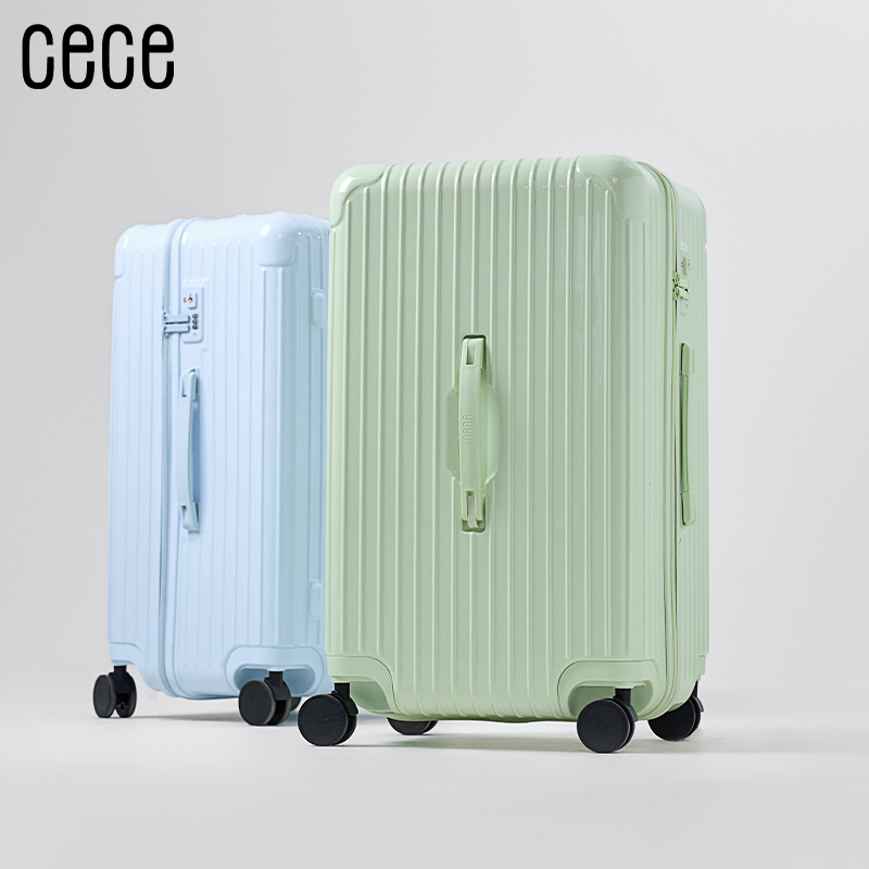 【新品】CECE大容量深仓拉链行李箱轻便结实耐用旅行箱拉杆皮箱子