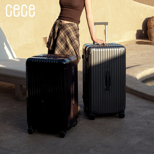 cece2026新款大容量深仓拉链行李箱轻便加厚结实耐用旅行箱拉杆箱 - 图1