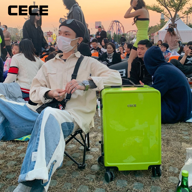 cece2022新款高档铝框20寸女登机箱 cece旅行箱