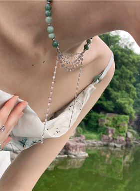 afterparty玉石项链千禧辣妹