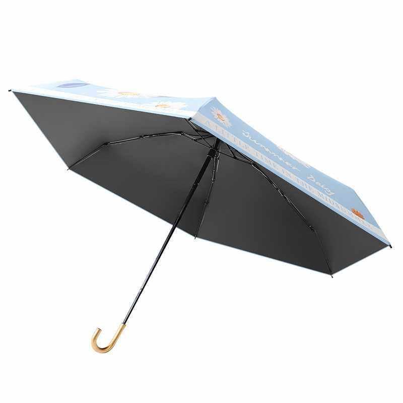 新款直销金钩五折迷你黑胶遮阳防晒防紫外线折叠弯柄太阳伞晴雨伞,淘宝优惠券,粉丝福利购,淘宝优惠卷