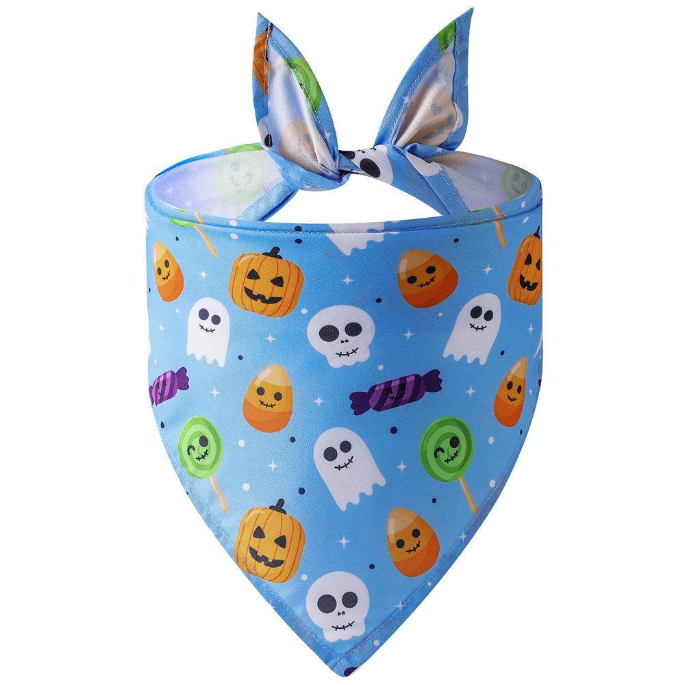 新款直销跨境新品宠物三角巾万圣节宠物口水巾单层宠物围巾狗围巾,淘宝优惠券,粉丝福利购,淘宝优惠卷