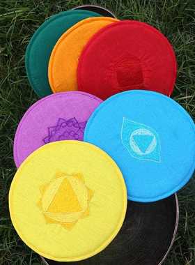 新款直销尼泊尔手工刺绣茶壶垫瑜伽馆装饰特色杯垫颂钵垫佛音碗底