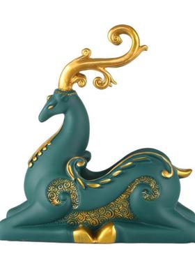 新款直销鹿红酒架树脂家居摆件 客厅餐厅卧室创意工艺品酒柜吧台