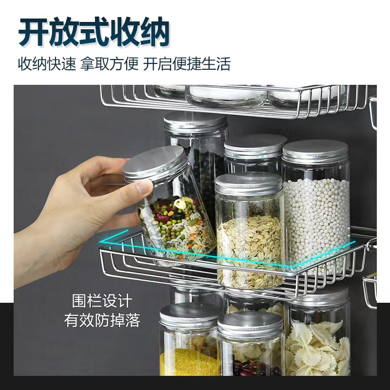 不锈钢置物架可折叠收纳架卫生间洗漱用品免打孔收纳整理架家用