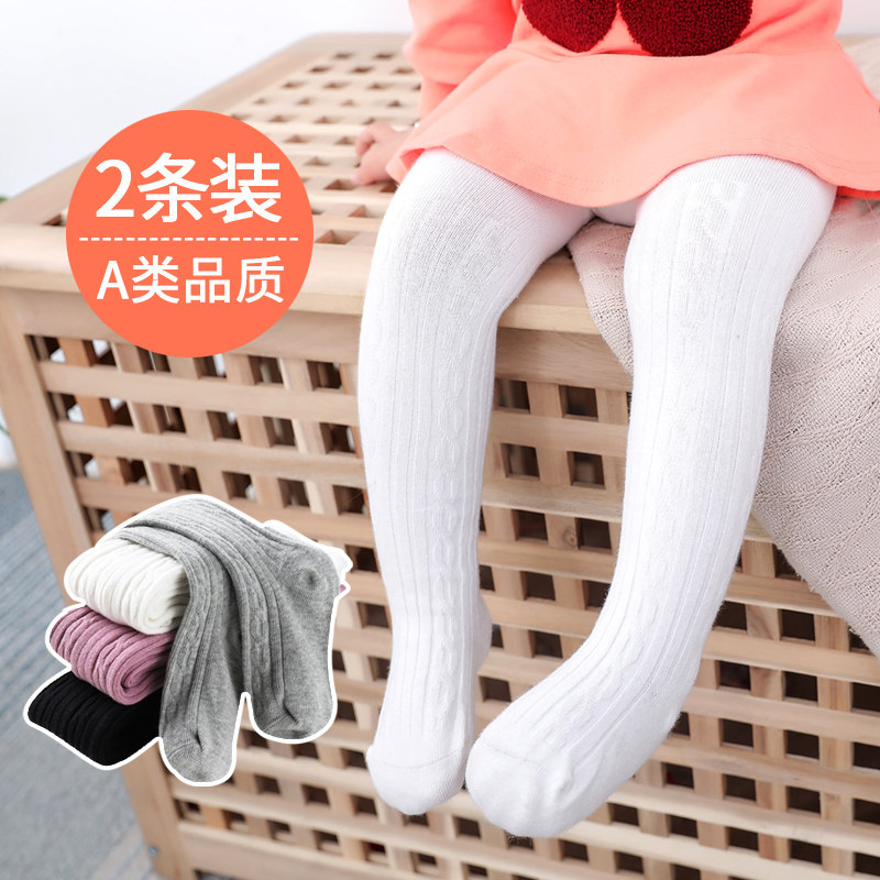 婴儿春秋外穿女童纯棉中厚小连裤袜 嘟奇熊儿童袜子(0-16岁)