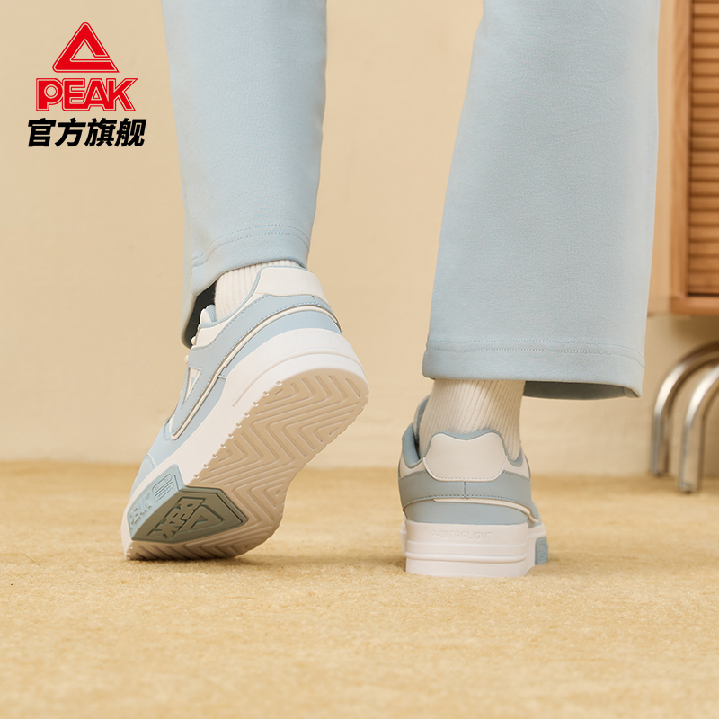 匹克板鞋女2023春秋新款女鞋透气休闲鞋低帮厚底休闲鞋百搭运动鞋