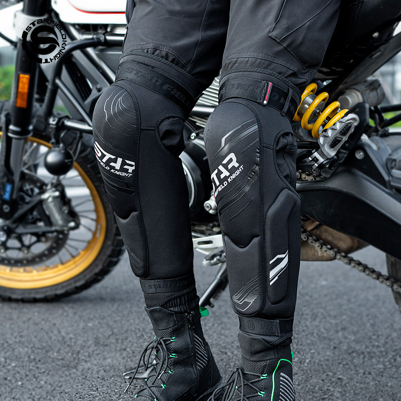 星空骑士自发热摩托车男冬季护膝 酷帆车品骑士护具