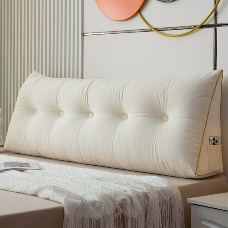Bedside pillow, bedroom bed cushion, elevated tatami, large backrest, triangle student dormitory anti-collision waist pillow