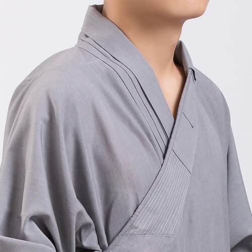 优选僧服僧衣丝光棉大褂女海青衣男居士服长袍和尚大褂复古中国风 - 图2