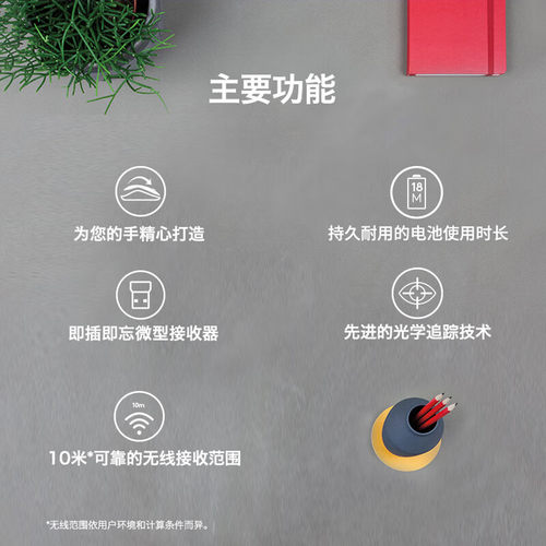 【自营】罗技（Logitech）M280无线家用商务USB办公鼠标人体工学 - 图0