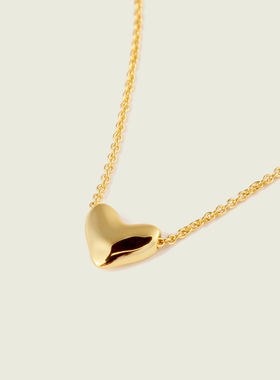 925银镀18K金项链女小众设计简约