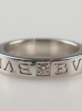 【自营】中古95新BVLGARI BVLGARI   白金戒指—50号 银色