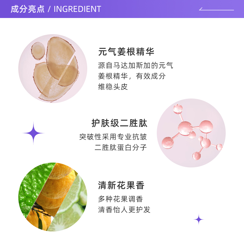 【自营】卡诗丰盈蓬松去油无硅油洗发露80ml*3卡诗白金双重洗发水