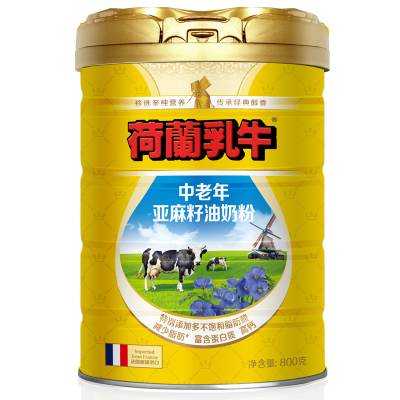 荷兰乳牛中老年亚麻籽油奶粉800g