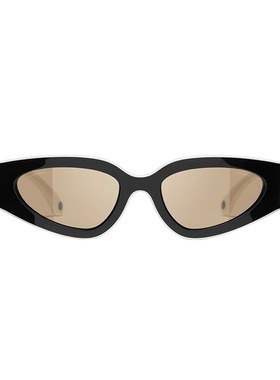 香奈儿新款猫眼拼色logo墨镜