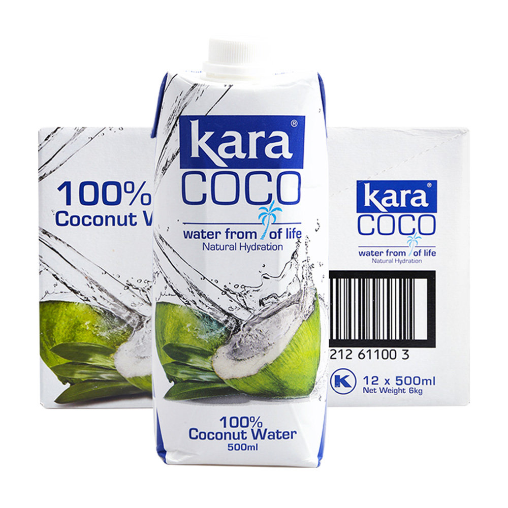 【自營】Kara Coco椰子水500ml*12 進口果汁飲料0脂肪輕卡輕斷食_天貓國際自營進口超市國內現貨_咖啡_麥片_沖飲
