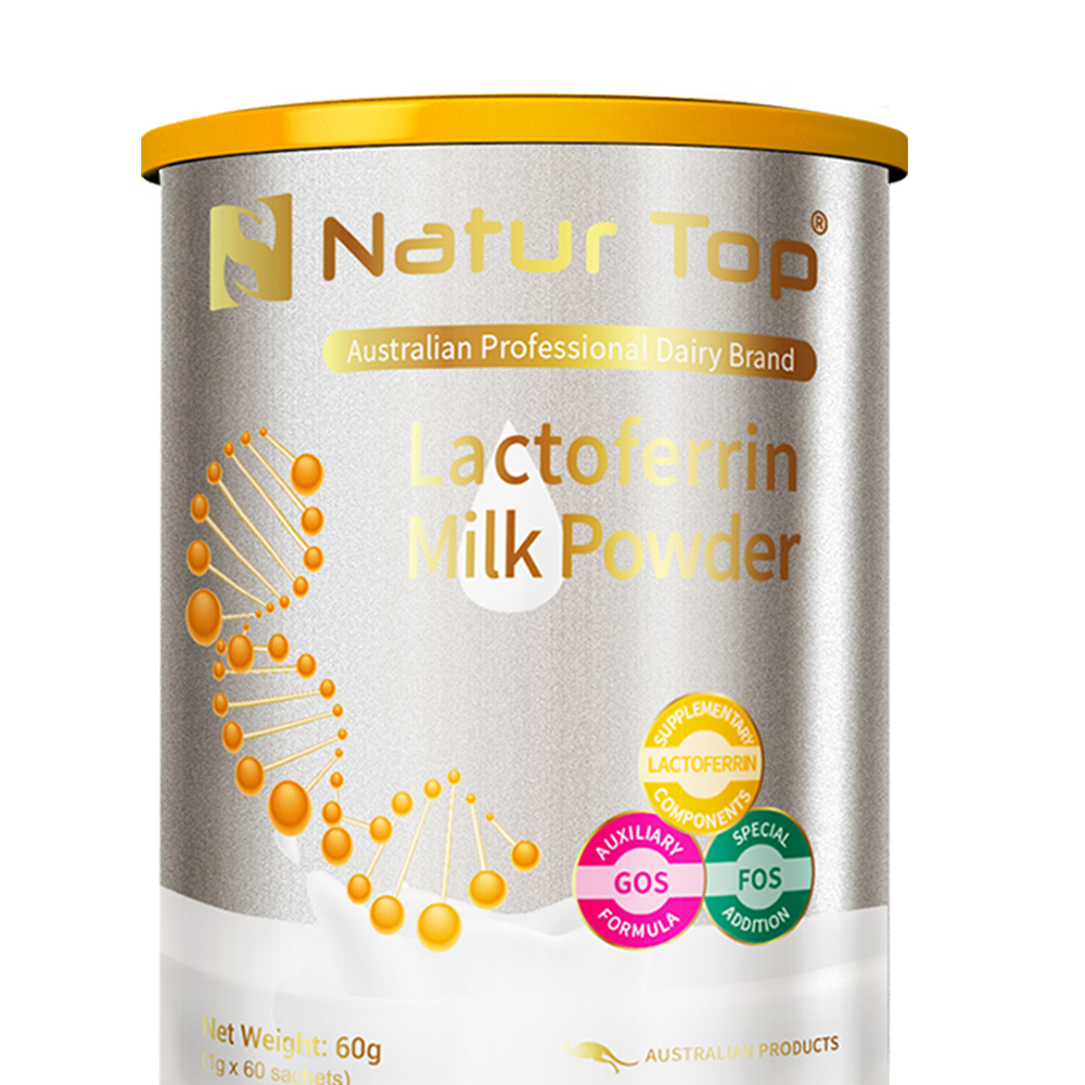 【自营】诺崔特(Natur Top) 进口乳铁蛋白调制粉60g*1罐脱脂儿童