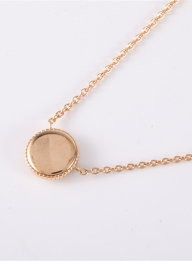 【自营】中古98新Dior/迪奥18K玫瑰金满钻八芒星罗盘项链18K