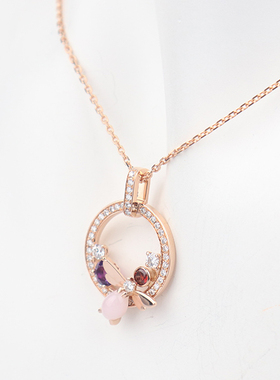 【自营】中古9.5新尚美Attrape-moi. si tu m'aimes项链42cm