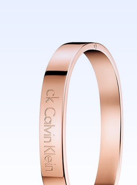 Calvin Klein护刻时尚系列手环满天星情侣简约玫瑰金手镯新款镀金