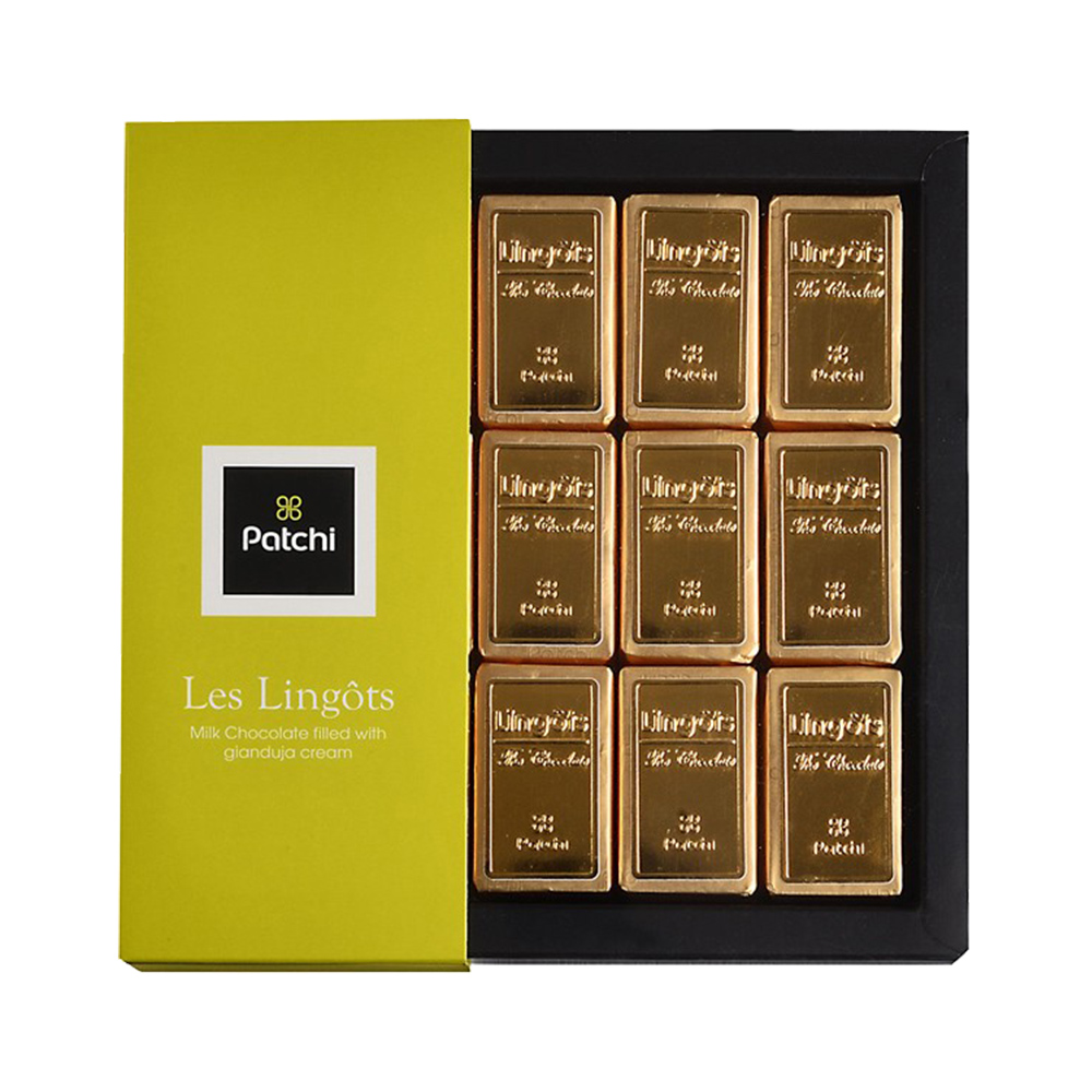 天猫国际进口超市【直营】Patchi金砖榛子酱夹心进口礼盒装王室贵族巧克力送礼250g0
