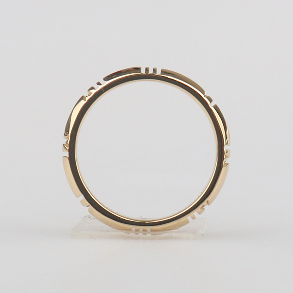 【自营】中古95新TIFFANY(蒂芙尼)X窄式戒指750黄金53号67788109 - 图0