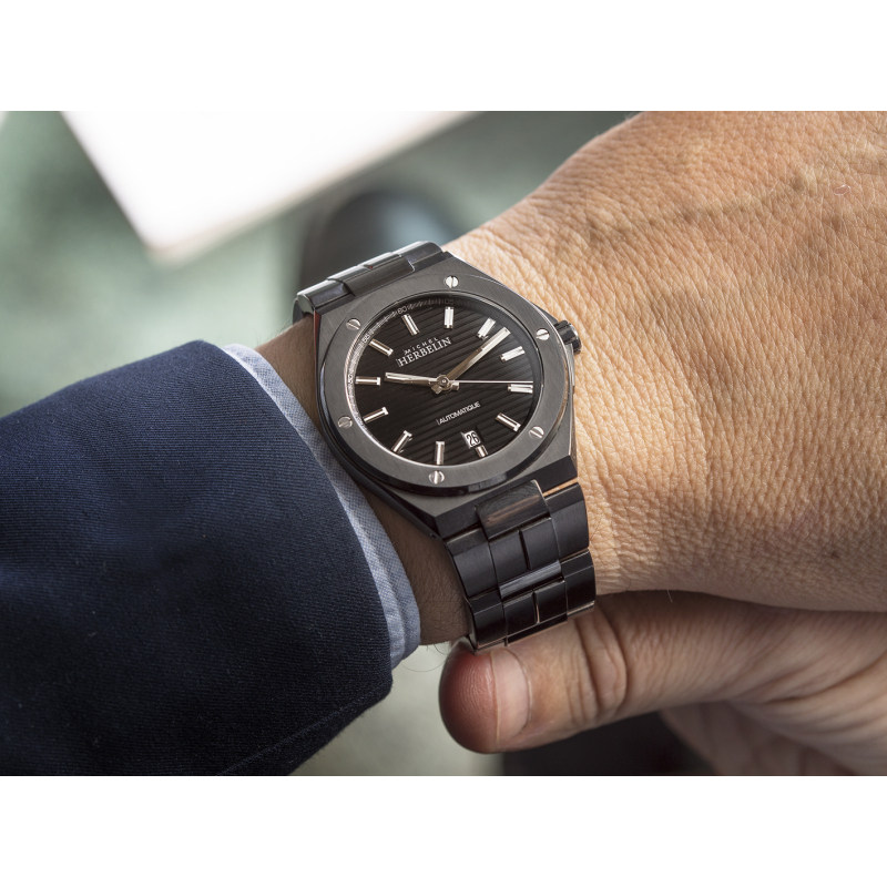 【直营】赫柏林Michel Herbelin蔚蓝海岸1645/BN14男士机械表手表
