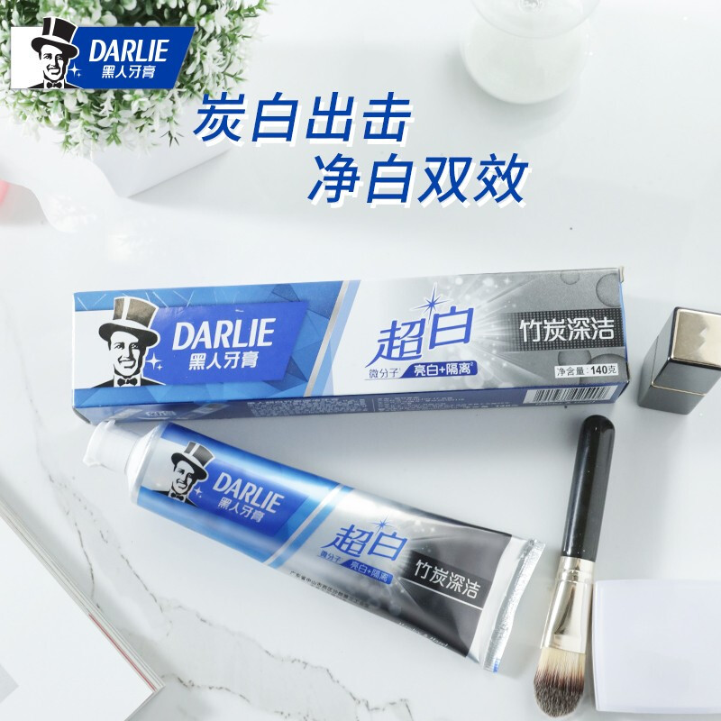 天猫国际进口超市【直营】Darlie 黑人牙膏美白去黄去口臭清新140g*1支2