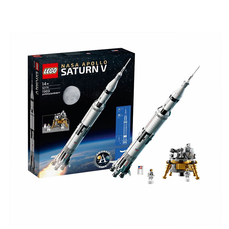 【自营】LEGO乐高92176阿波罗土星5号火箭积木拼搭益智玩具玩具 - 图1