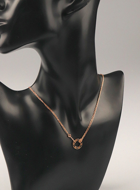 【自营】中古95新Cartier 卡地亚 LOVE双环项链750黄金38-41cm