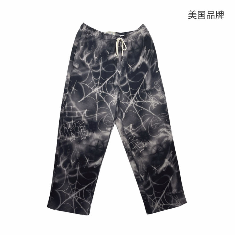 【自营】NIKE耐克男裤复古印花运动休闲针织长裤IF1586-010,淘宝优惠券,粉丝福利购,淘宝优惠卷