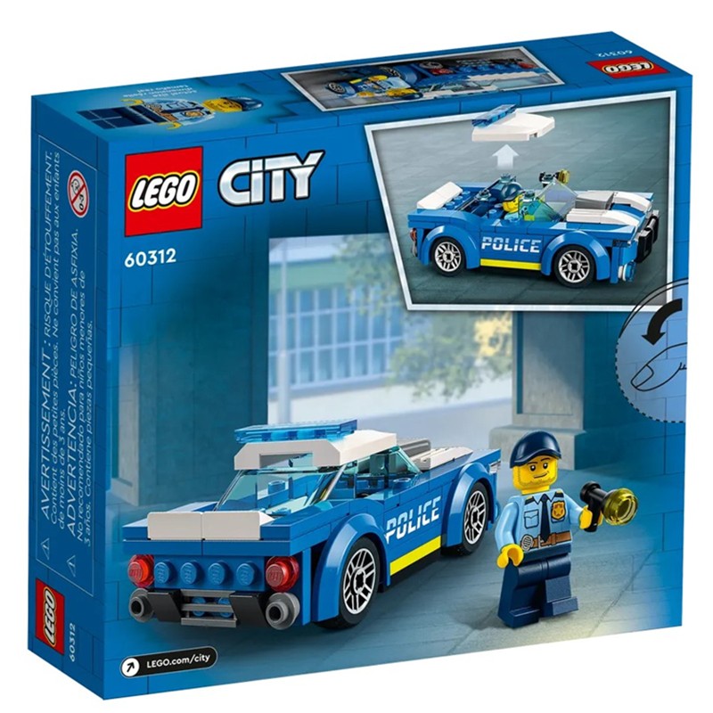 【自营】LEGO乐高60312警车城市系列男女孩拼搭积木儿童益智玩具 - 图3