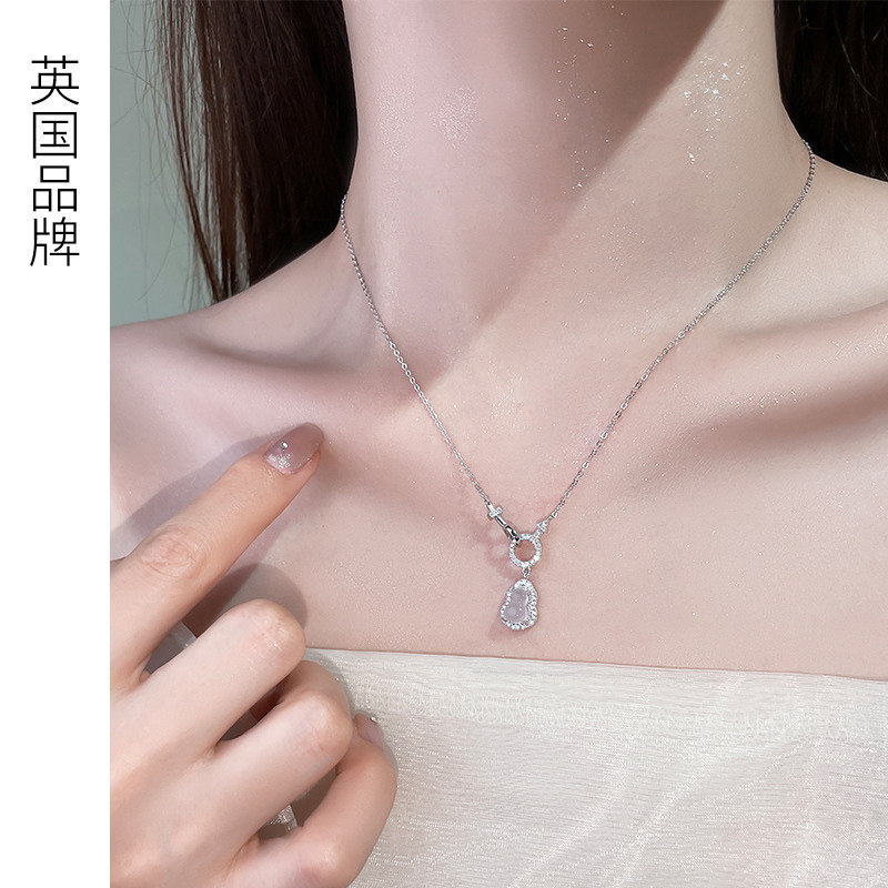【自营】daisy beauty新中式葫芦玉髓项链女纯银锁骨链女银饰吊坠,淘宝优惠券,粉丝福利购,淘宝优惠卷