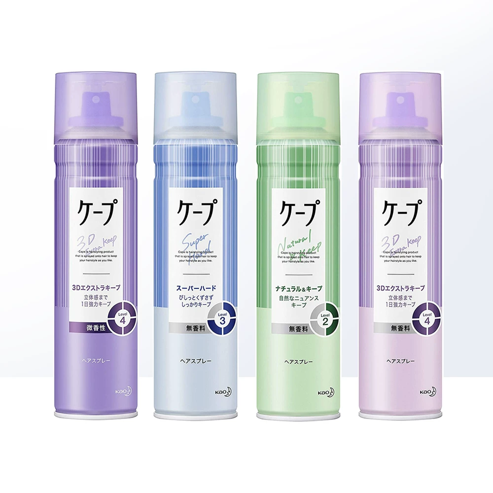Japanese hair spray, curly bangs, adds volume