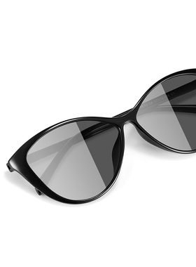 【自营】复古猫眼黑框茶色网红墨镜女潮ins风高级感眼镜防晒户外