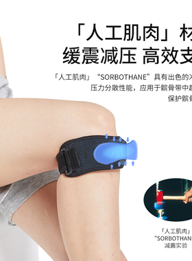 护膝髌骨带固定减震膝盖保护带