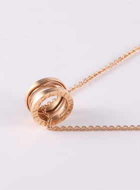 【自营】中古98新Bvlgari/宝格丽B.ZERO1弹簧项链镂空18K玫瑰金