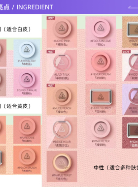 6183ce腮红一体盘高光